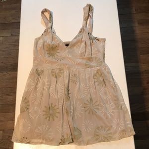 Tan Flowing Tank Top